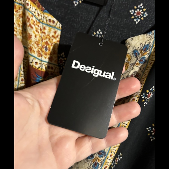 Desigual Gelia Bohemian Patchwork Handkerchief Midi Dress Size EU40/US 6 - NWT - Picture 15 of 16